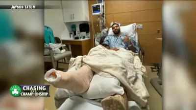 ‘Thankful for all the love and support’: Tatum posts from hospital after surgery, thanking Celtics fans